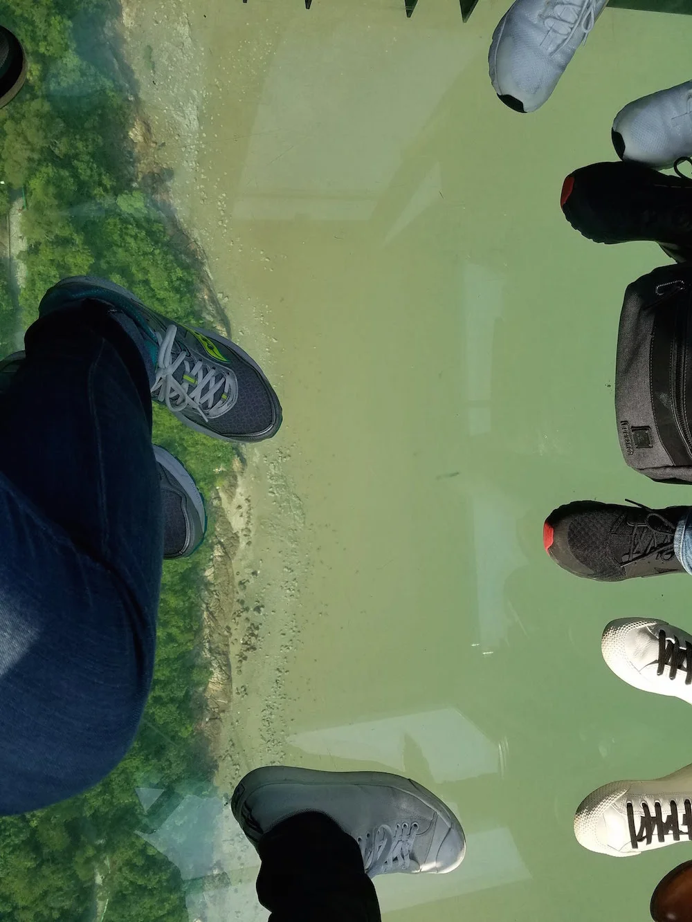 The view down below….