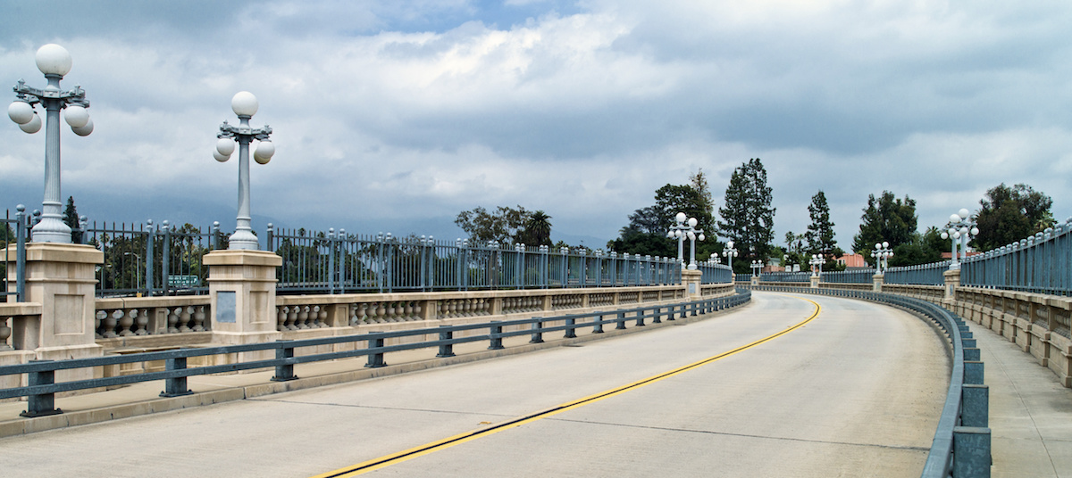 Colorado Street Bridge, facing east.