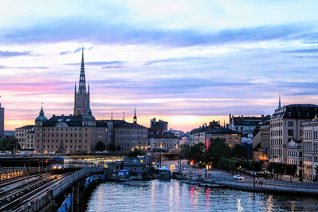 Stockholm at Sunset