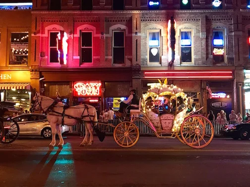 Nashville's nightlife was always steady.