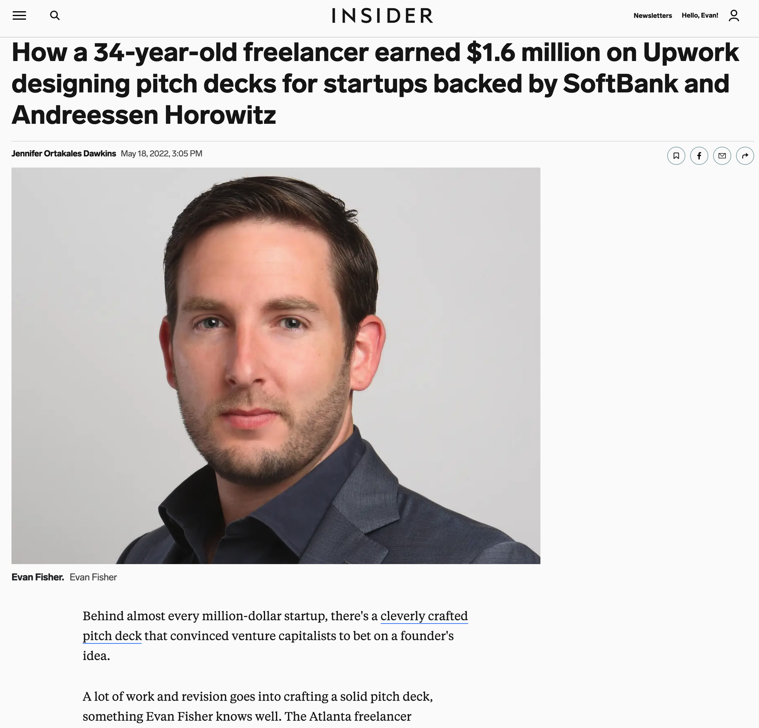 Unicorn Capital Founder Evan Fisher Featured in Business Insider
