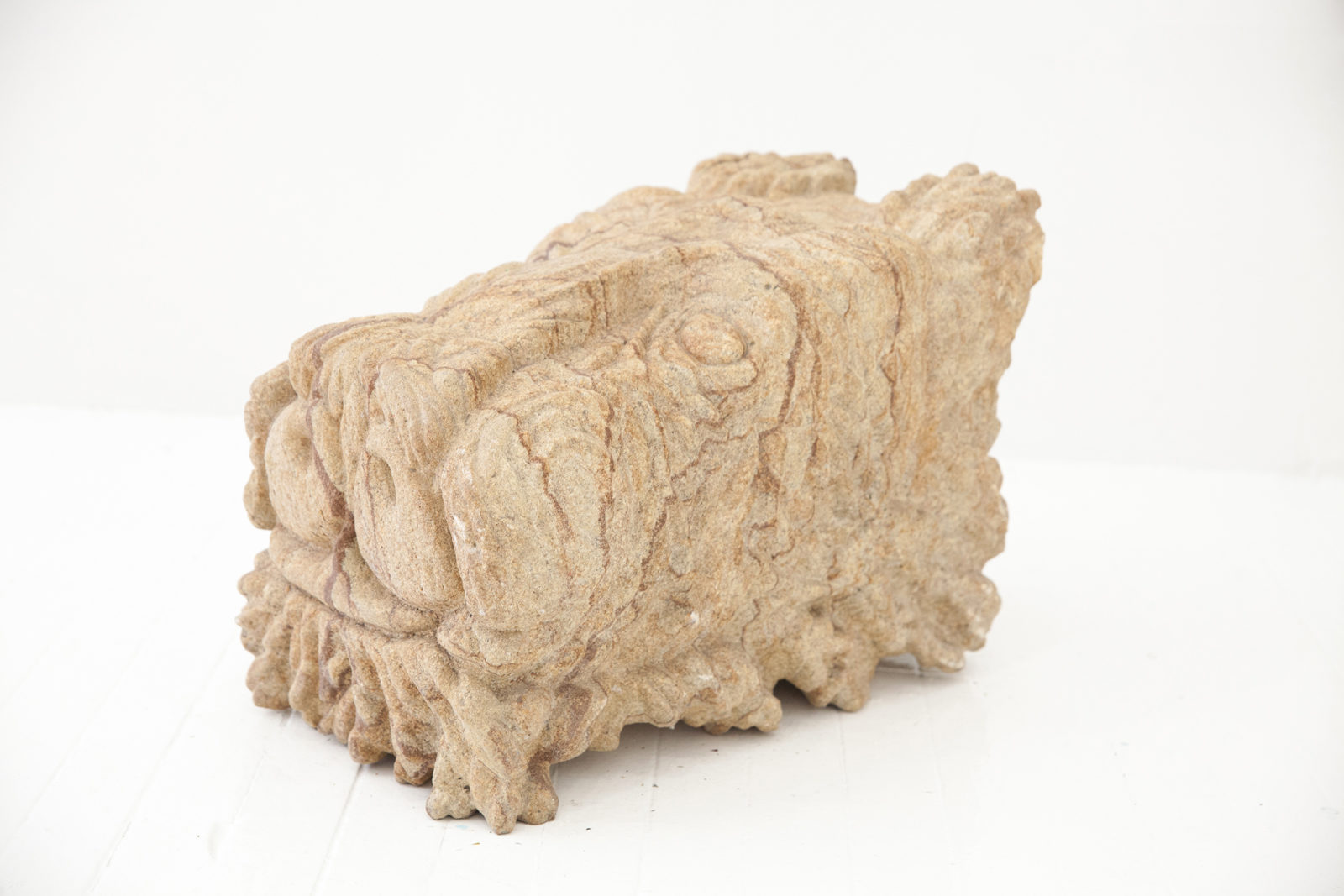  Apaquogue, 2009 Pietra Dorata Limestone 12.5 x 17.5 x 10.5” 