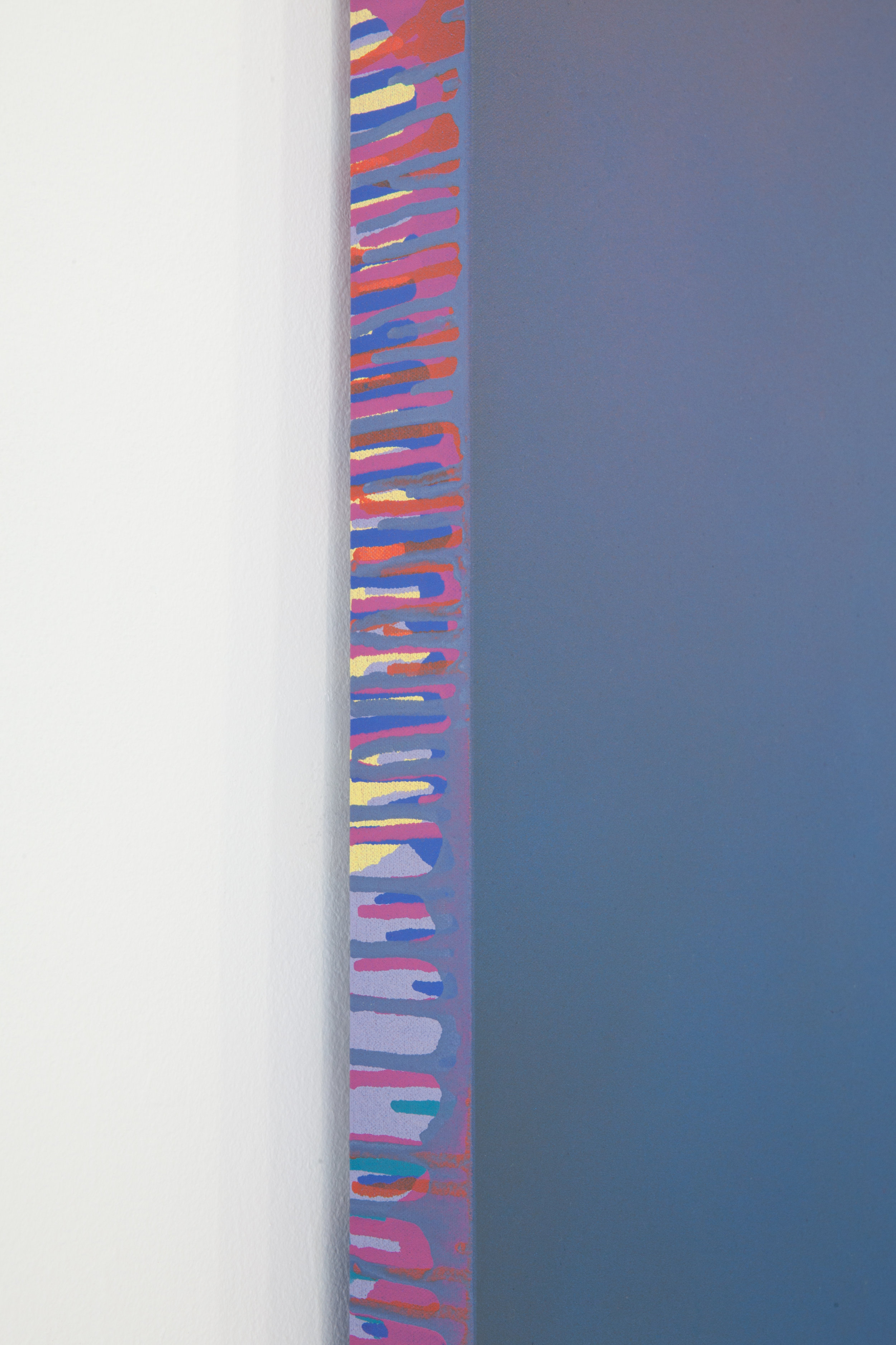 (DETAIL) Counterpart Sevens 5 A , 2018 Paint on shaped canvas Approx. 54 x 54 inches