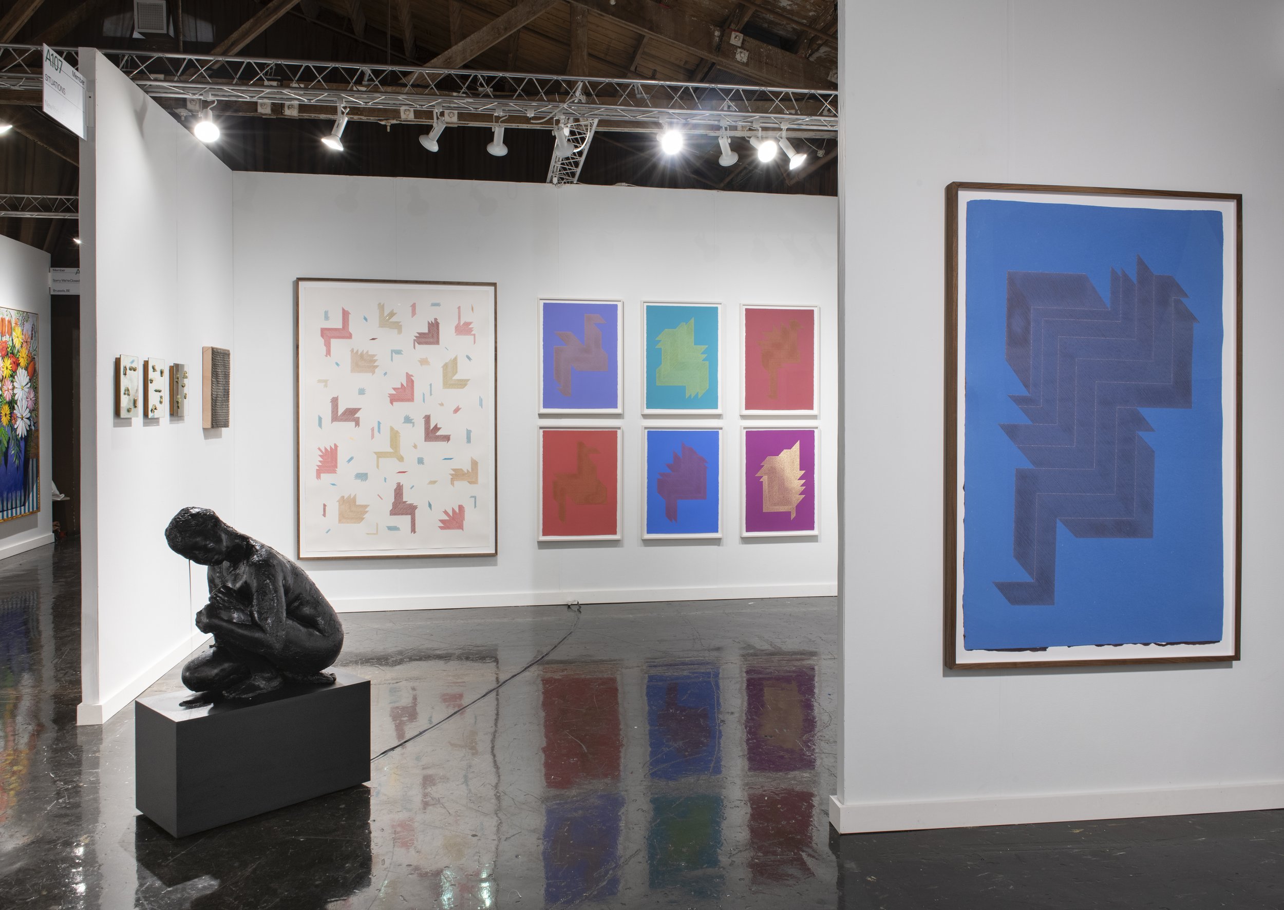 Installation view, SITUATIONS at New Art Dealers Miami, 2023. Photo: Adam Reich.