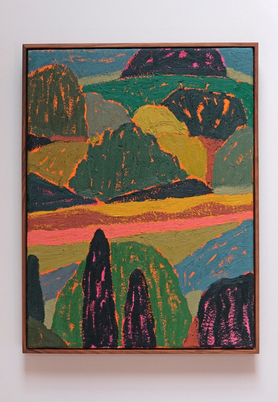  Abel Macias  March , 2024 Oil on canvas with wood frame 20 x 16 inches 