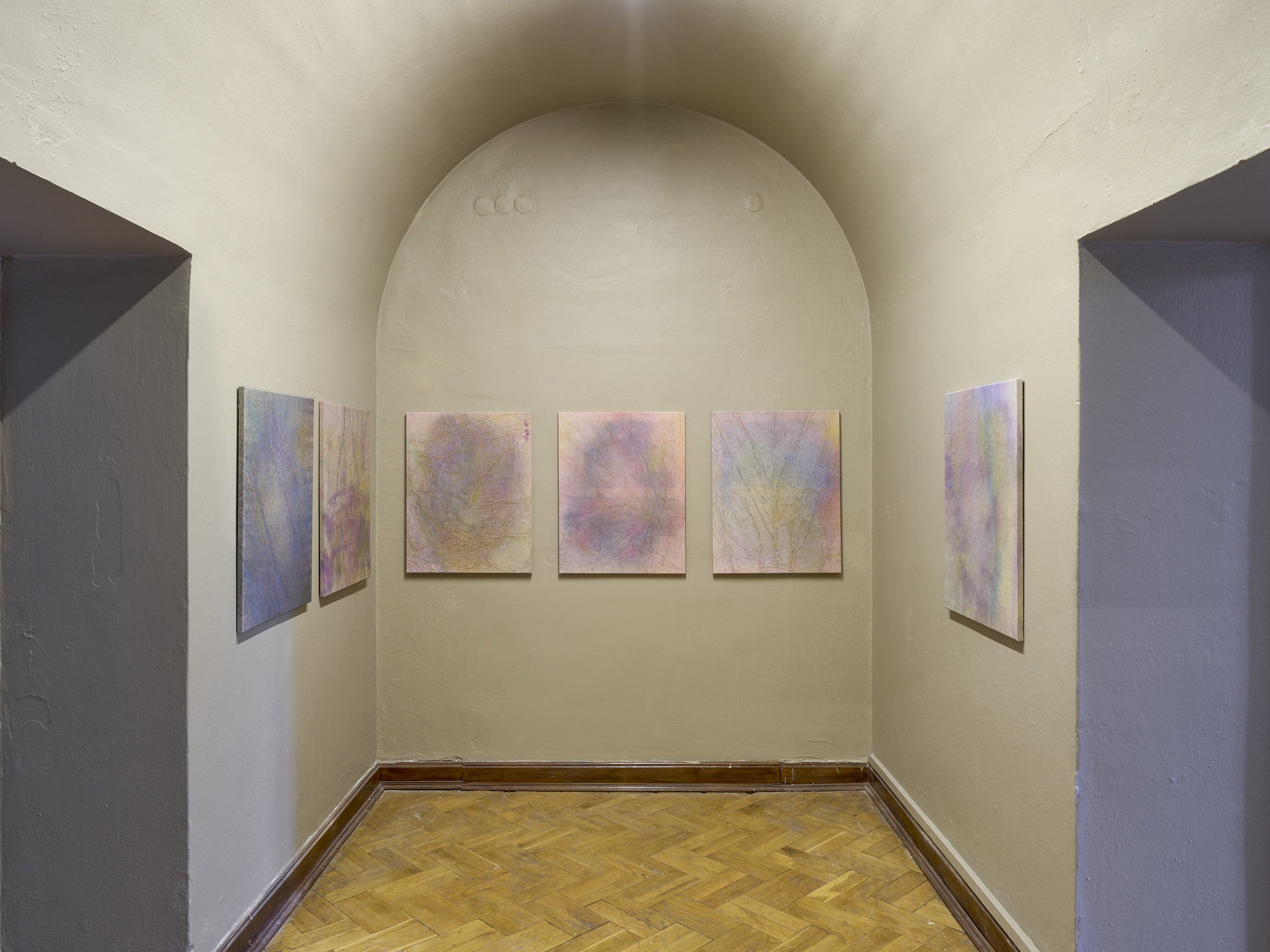 Installation view, Alina Bliumis: Bruises / Siniaki , SITUATIONS at NADA Villa Warsaw, 2025. Photo: Blazej Pindor.
