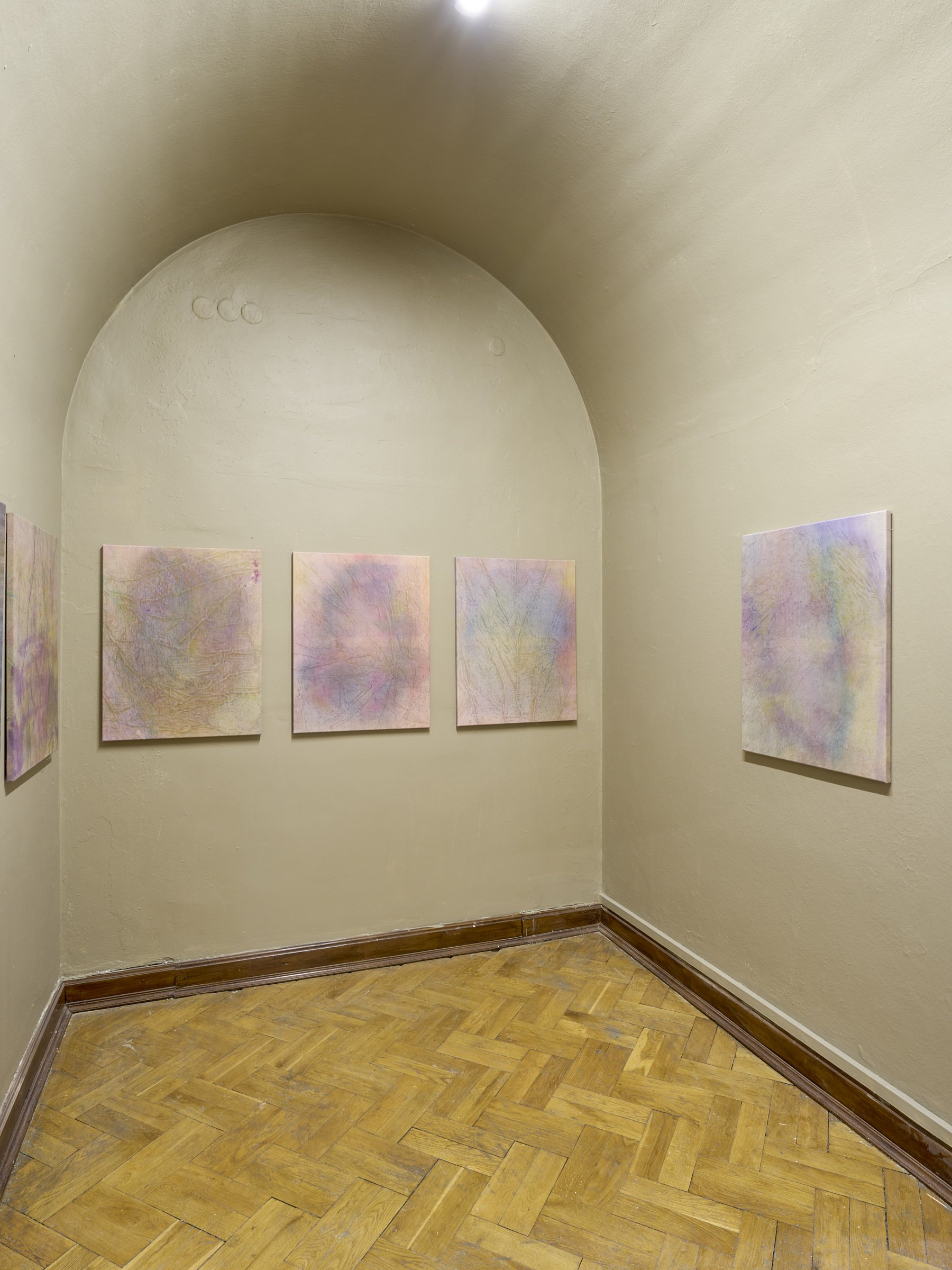 Installation view, Alina Bliumis: Bruises / Siniaki , SITUATIONS at NADA Villa Warsaw, 2025. Photo: Blazej Pindor.