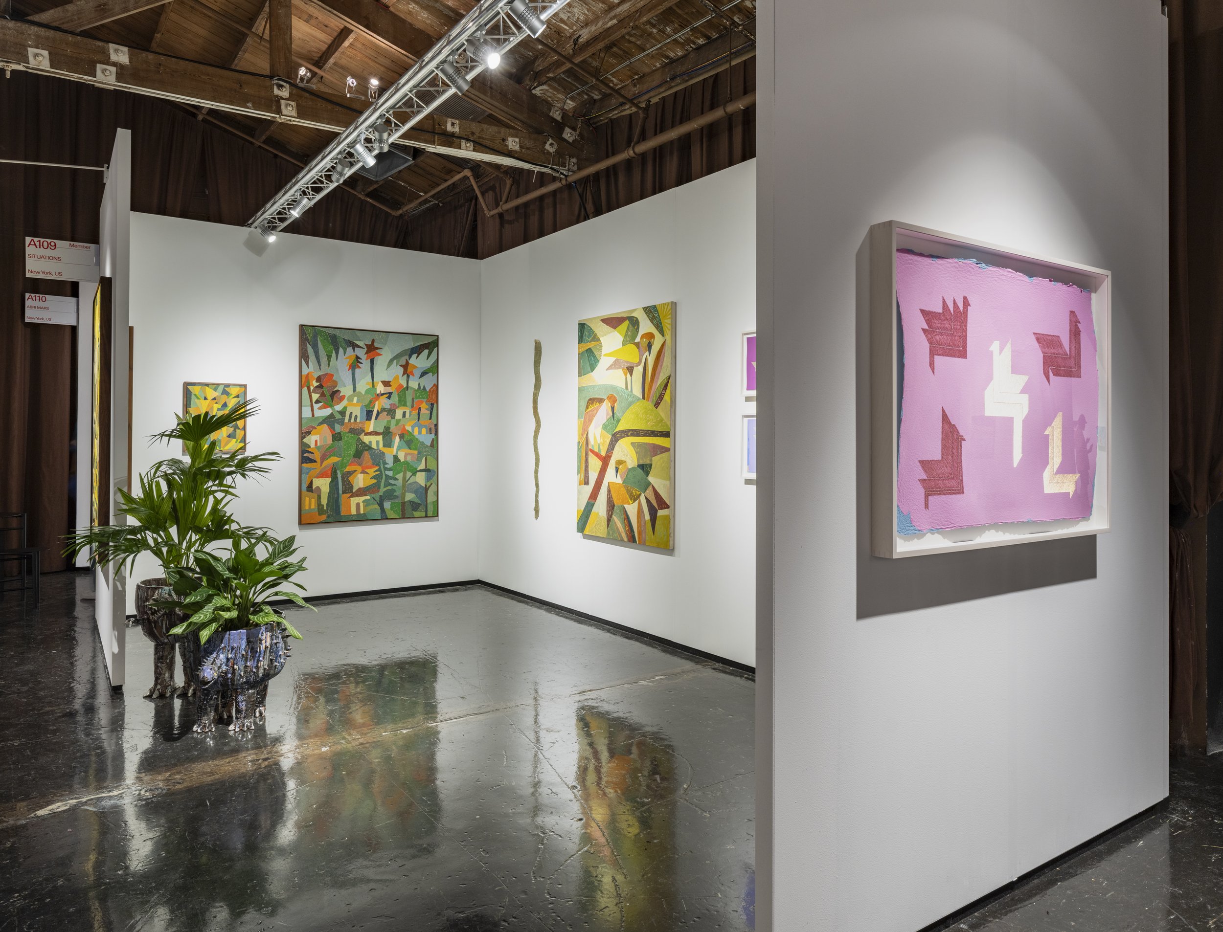  Installation view, Situations at NADA Miami, Booth A109, December 2-6, 2025. Photo: Adam Reich. 