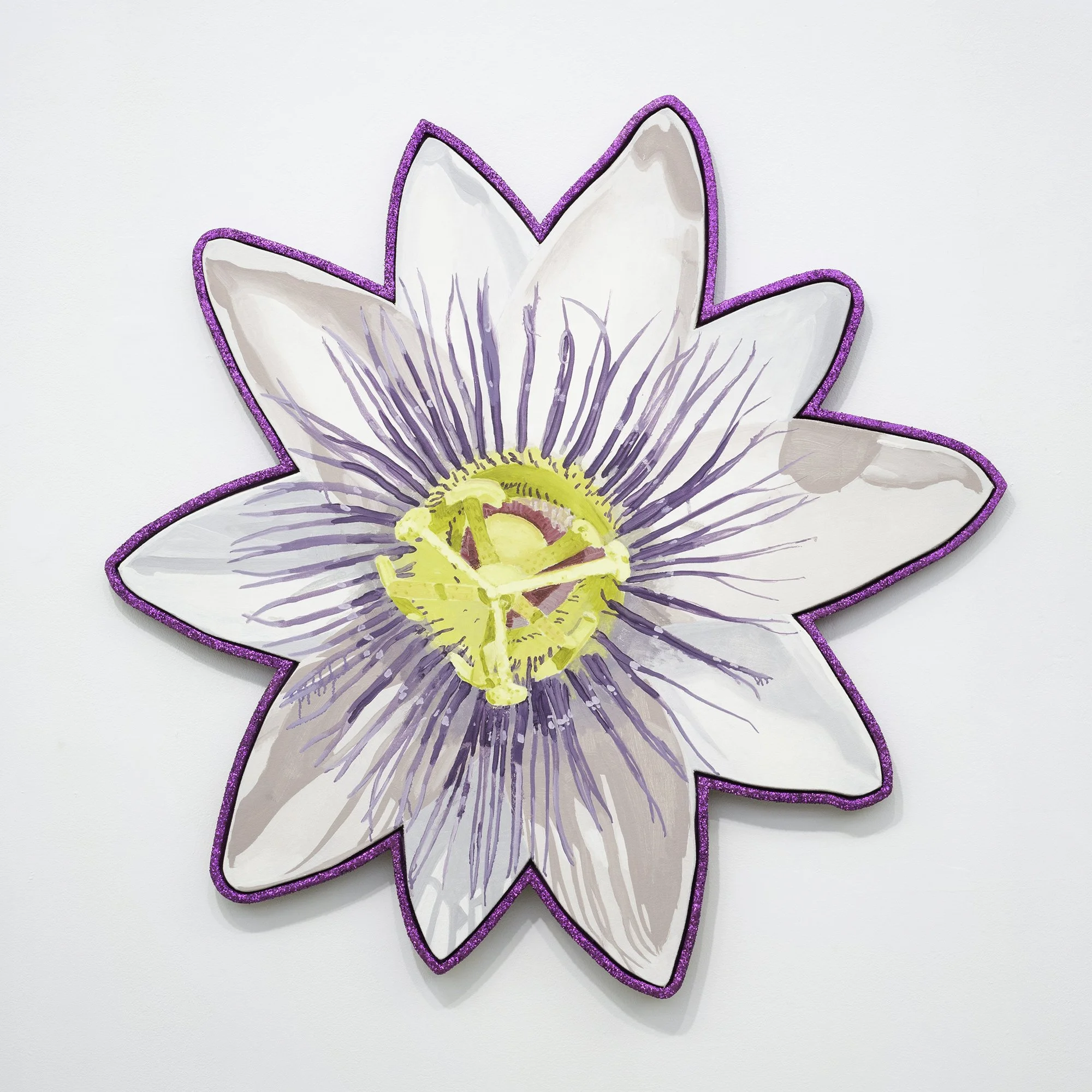  Masamitsu Shigeta  The Big Passion Flower , 2022 Oil on canvas 35 x 35 inches 