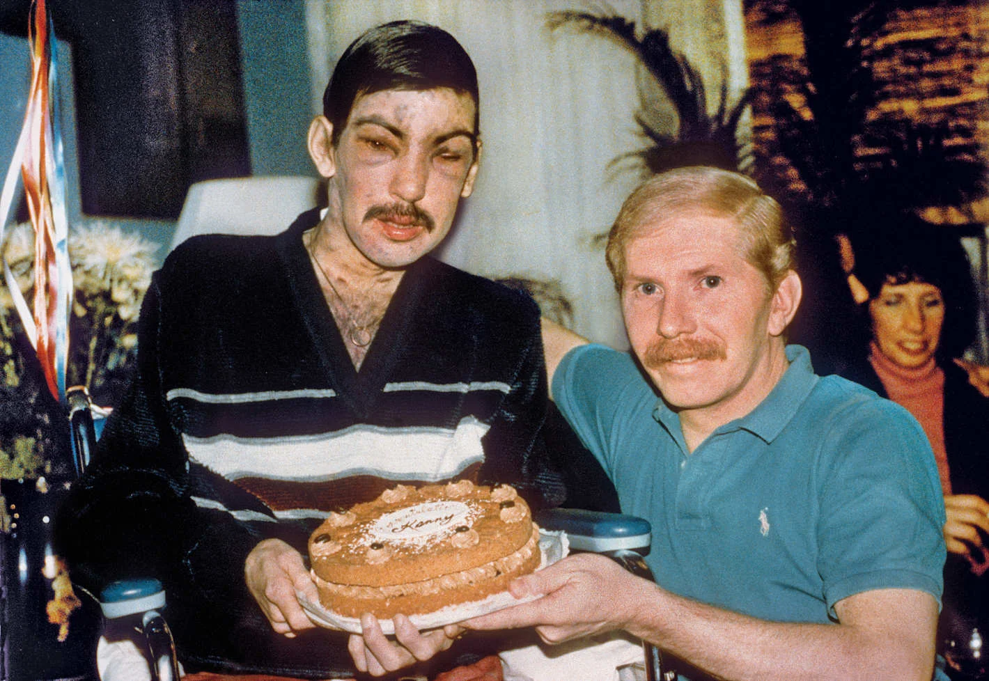 1983: Ken Ramsauer, left, the subject of Geraldo Rivera’s report on AIDS. Photo: Dimitrius/Contact Press Images