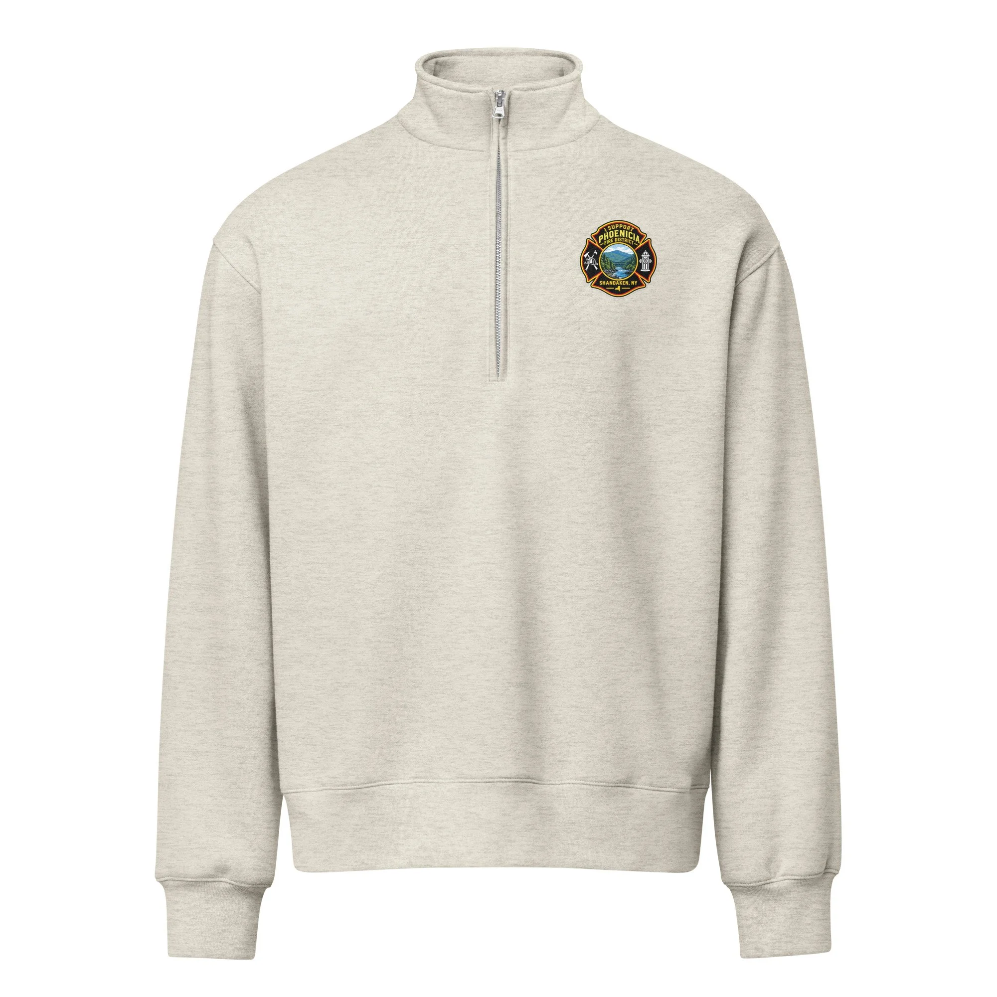Unisex half-zip pullover