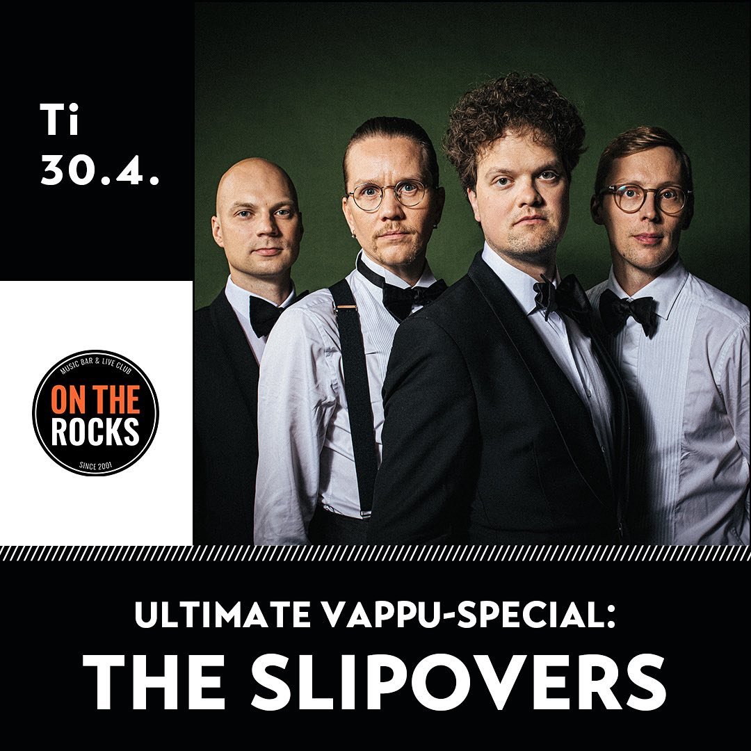 30.4. @ontherockshelsinki 
Showtime 23:00
Liput tiketist&auml; ennakkoon kympill&auml;..!! 🎯
