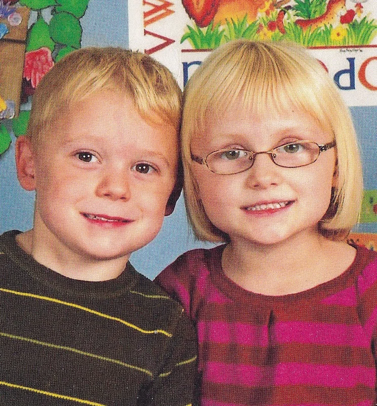 Twin babies, now toddlers.