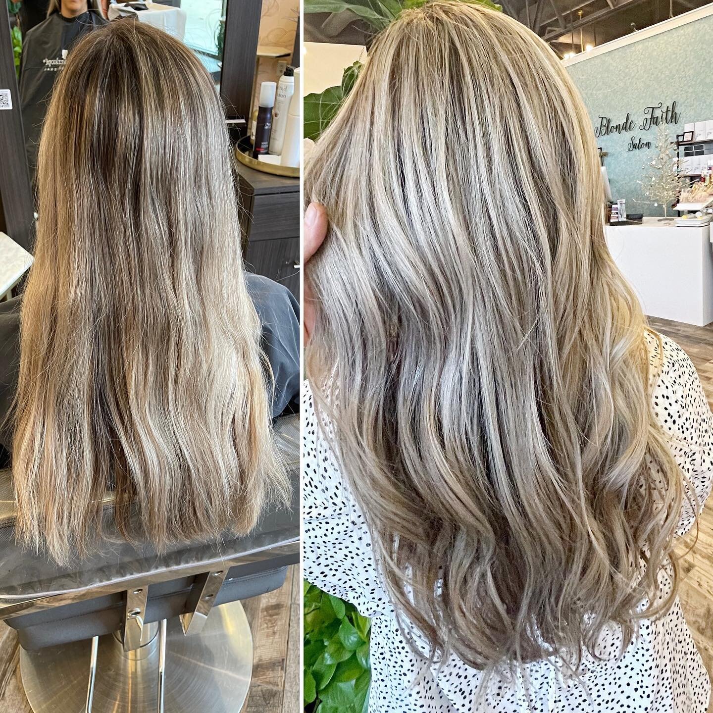 BRAND. NEW.💅🏼
Nothing like a Milbon treatment recharge. Her hair literally felt like a different head of hair when she left our salon, y&rsquo;all! 
Mini foil and treatment by Lexie @lexieloxx 
&bull;
&bull;
Book online 24/7 or DM for a consult.
&b
