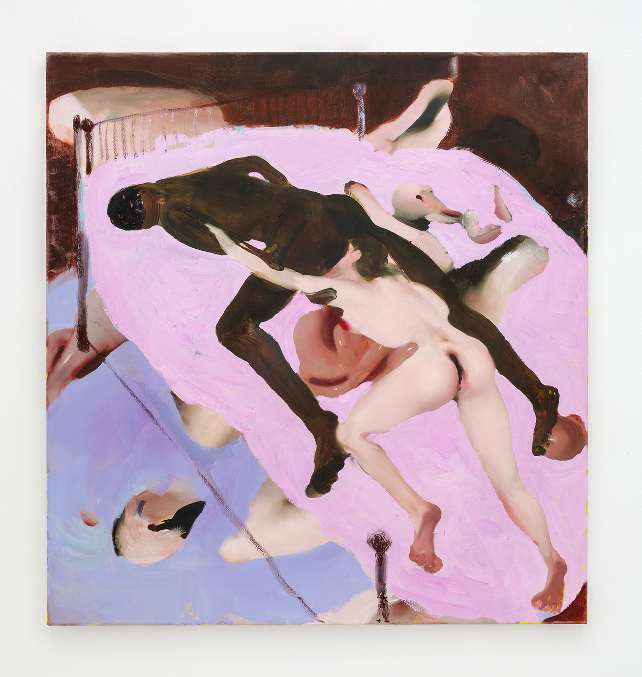 In medias res 33.5” x 31.5” oil and soft pastel on linen, 2019