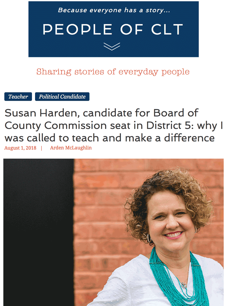 People Of Charlotte article, Aug 1, 2018