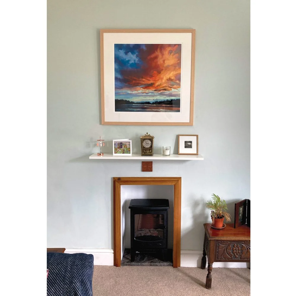 Rachel Painter Artist - Limited Edition Prints Of Cornwall -  Confidence -Landscape Artist - Helford River - Durgan - Cornwall Artist - Seascape Painting - Sunset Painting - Large Framed Print