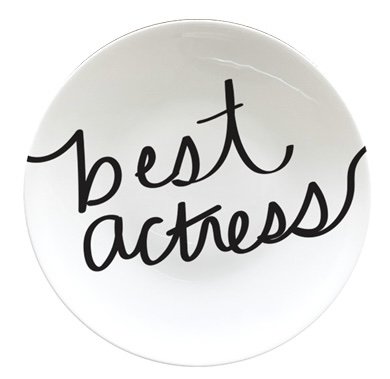 BEST ACTRESS DINNER PLATE