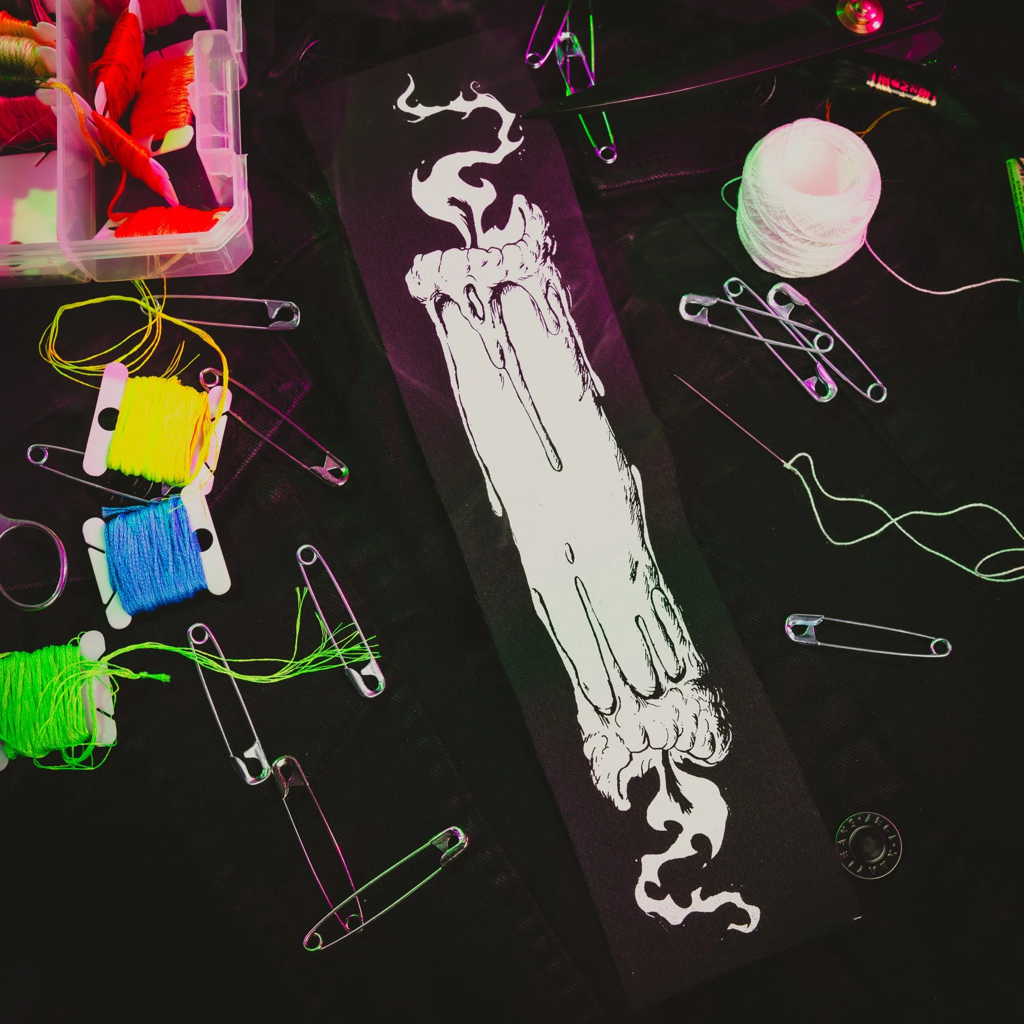 Candle Burning Both Ends Long Patch