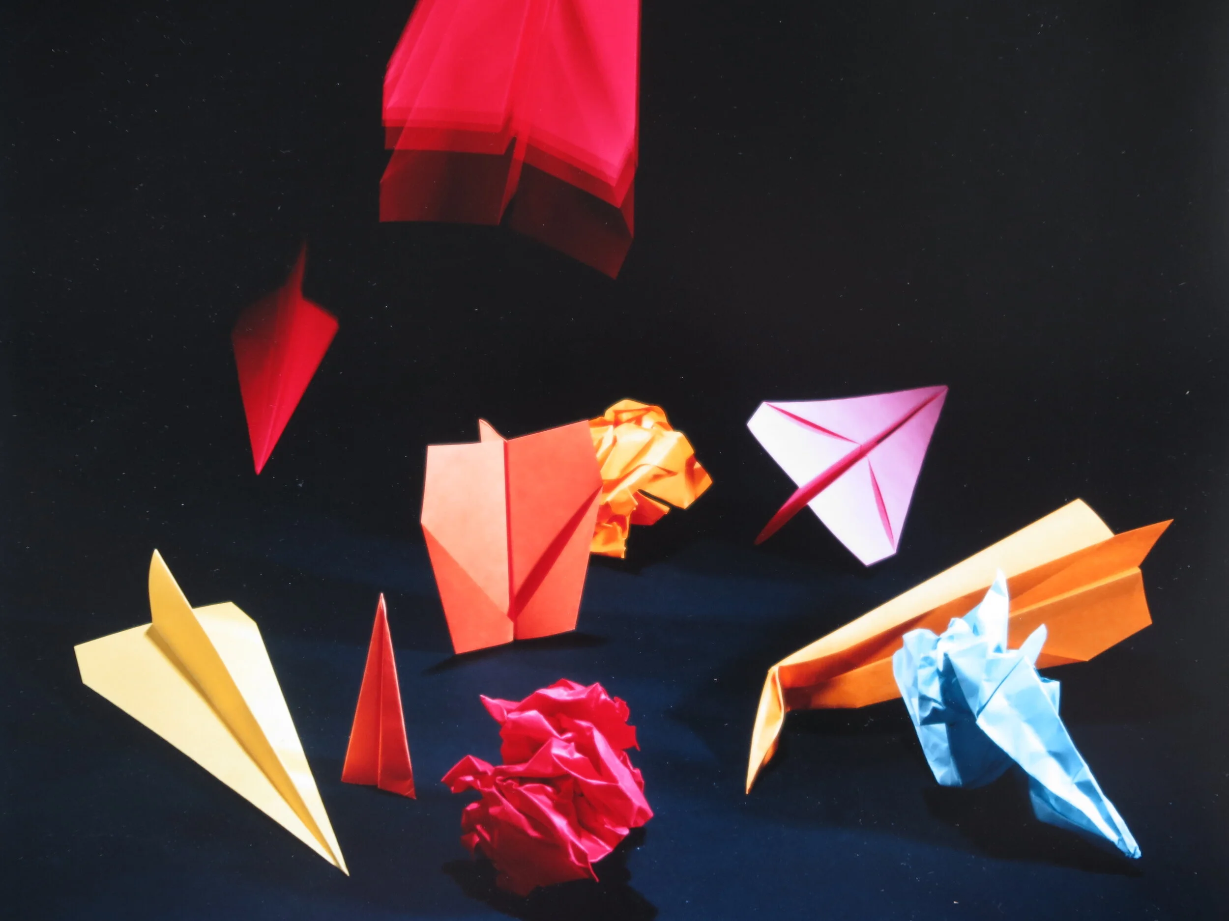 Playing Around in the Studio with Colored Paper