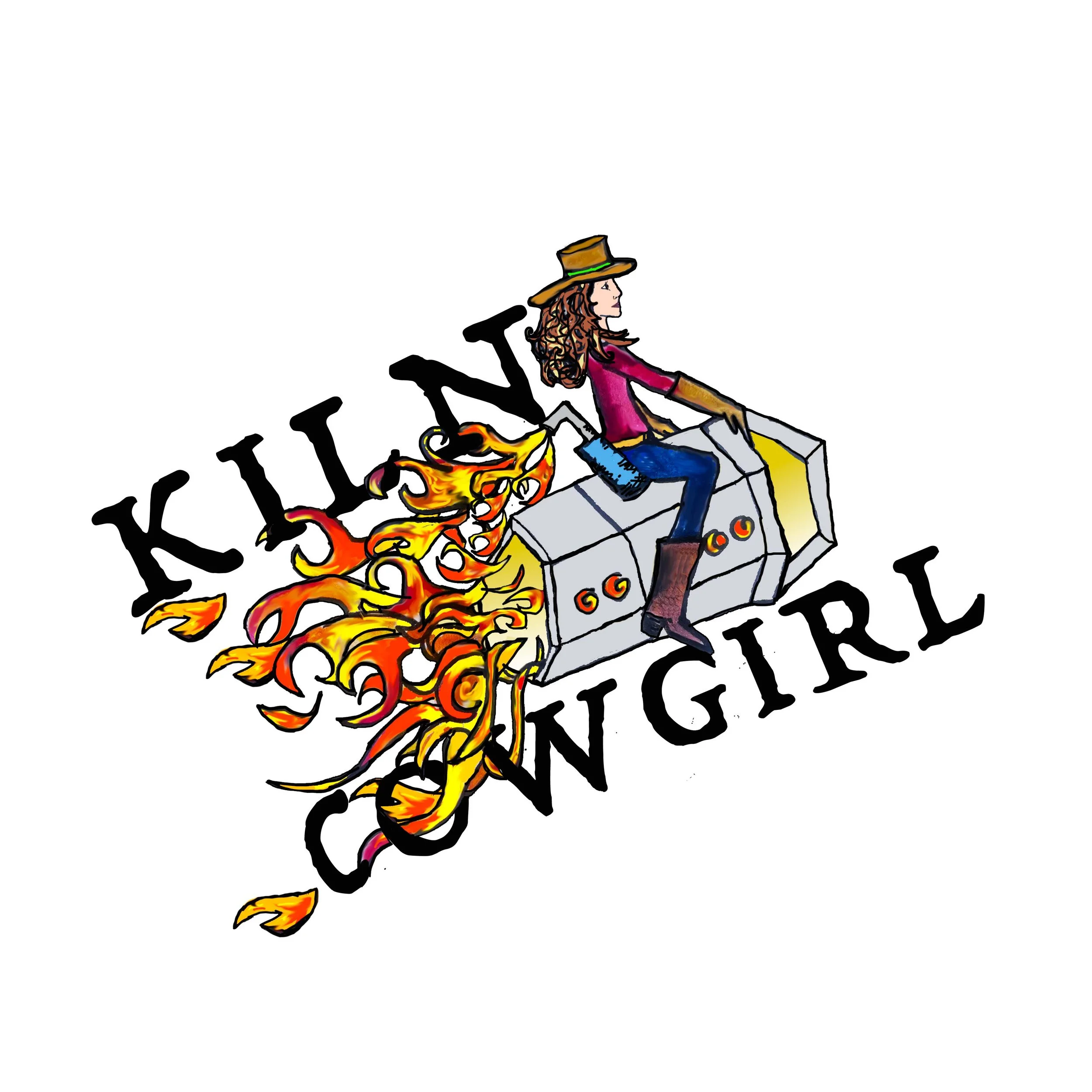 Kiln Cowgirl Sticker