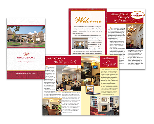 assisted living center brochure