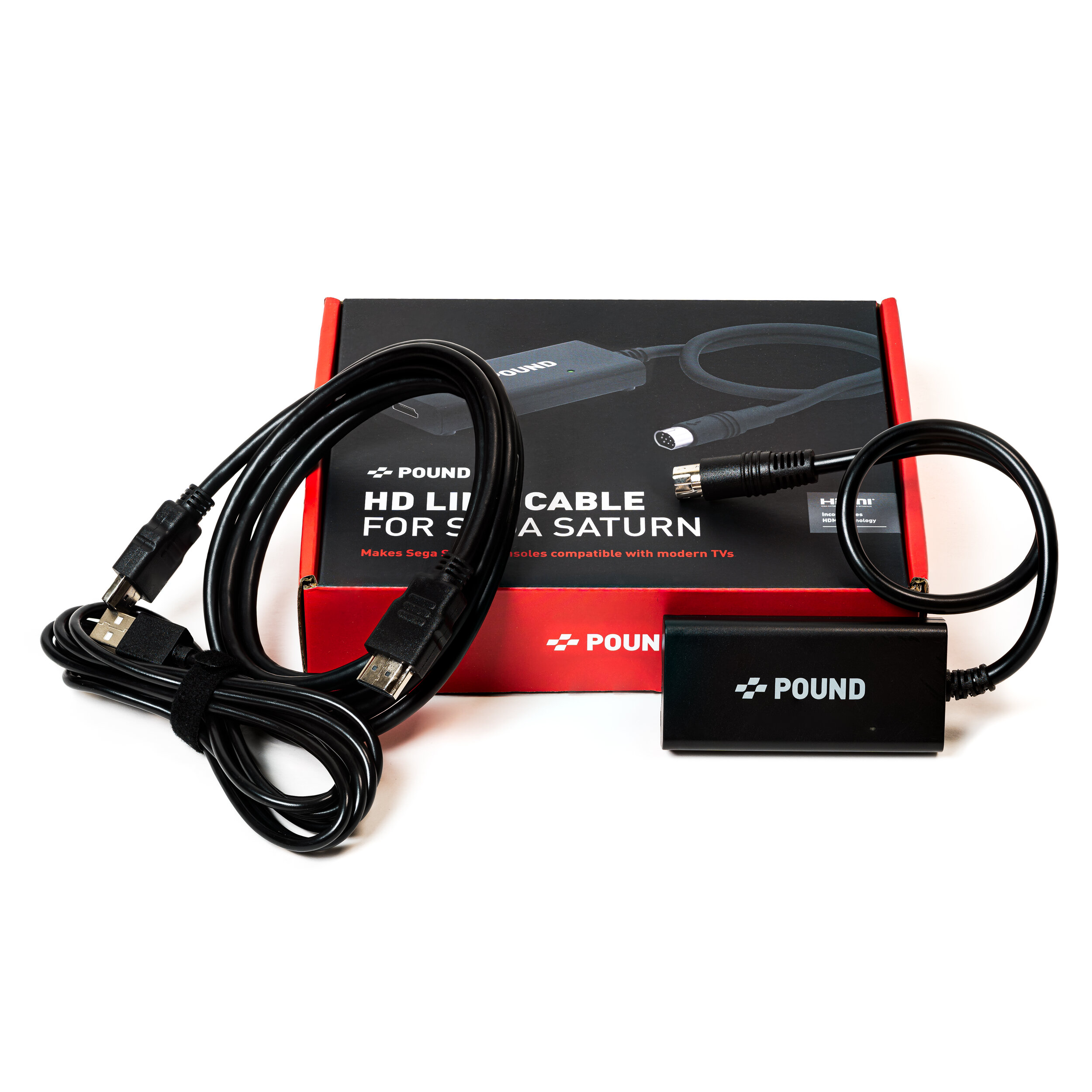 Productiecentrum kleur Menstruatie POUND TECHNOLOGY - HD Link Cable For Sega Saturn - HD Links For Classic  Consoles | Pound Technology