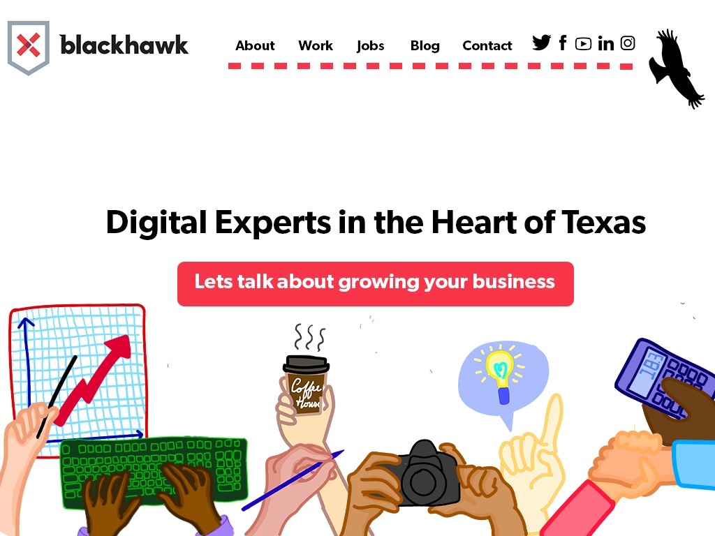 Blackhawk Homepage Design