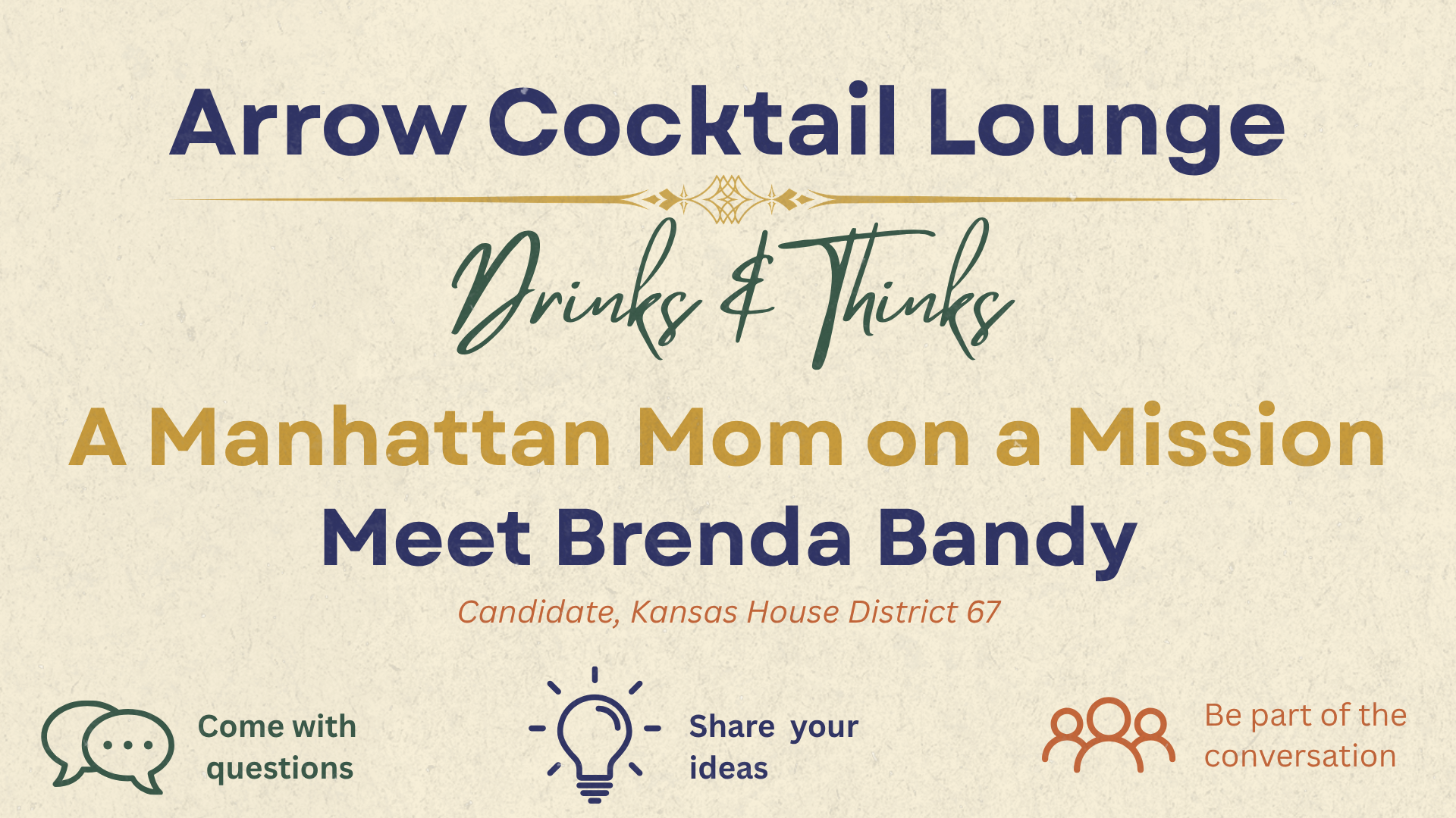 Drinks & Thinks- A Manhattan Mom on a Mission: Meet Brenda Bandy