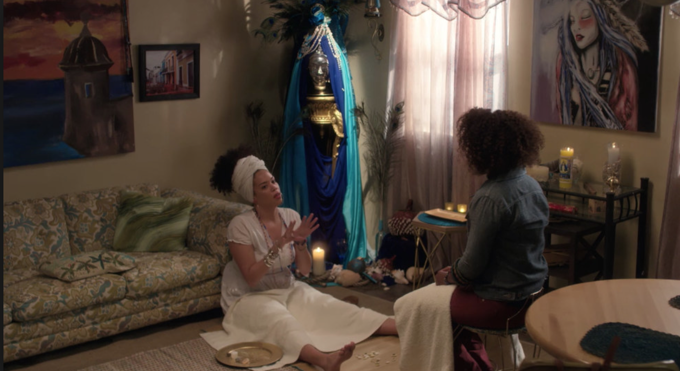 Santana in a scene from Spike Lee's remake of She's Gotta Have it on Netflix.