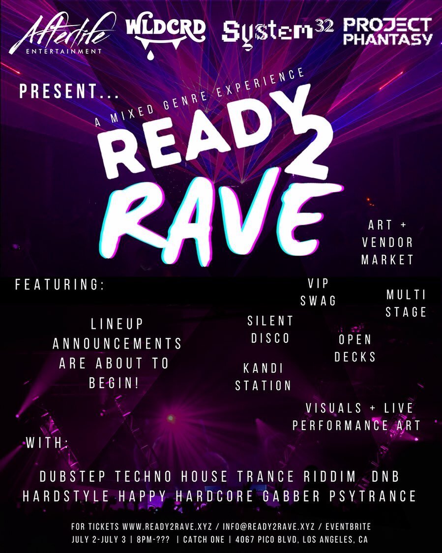 New Rave, Who this?
Tickets starting at $10
#ready2rave #hardstyle #hardcore #gabber #drumnbass #drumandbass #dubstep #rave #underground #earlybird #lastchance