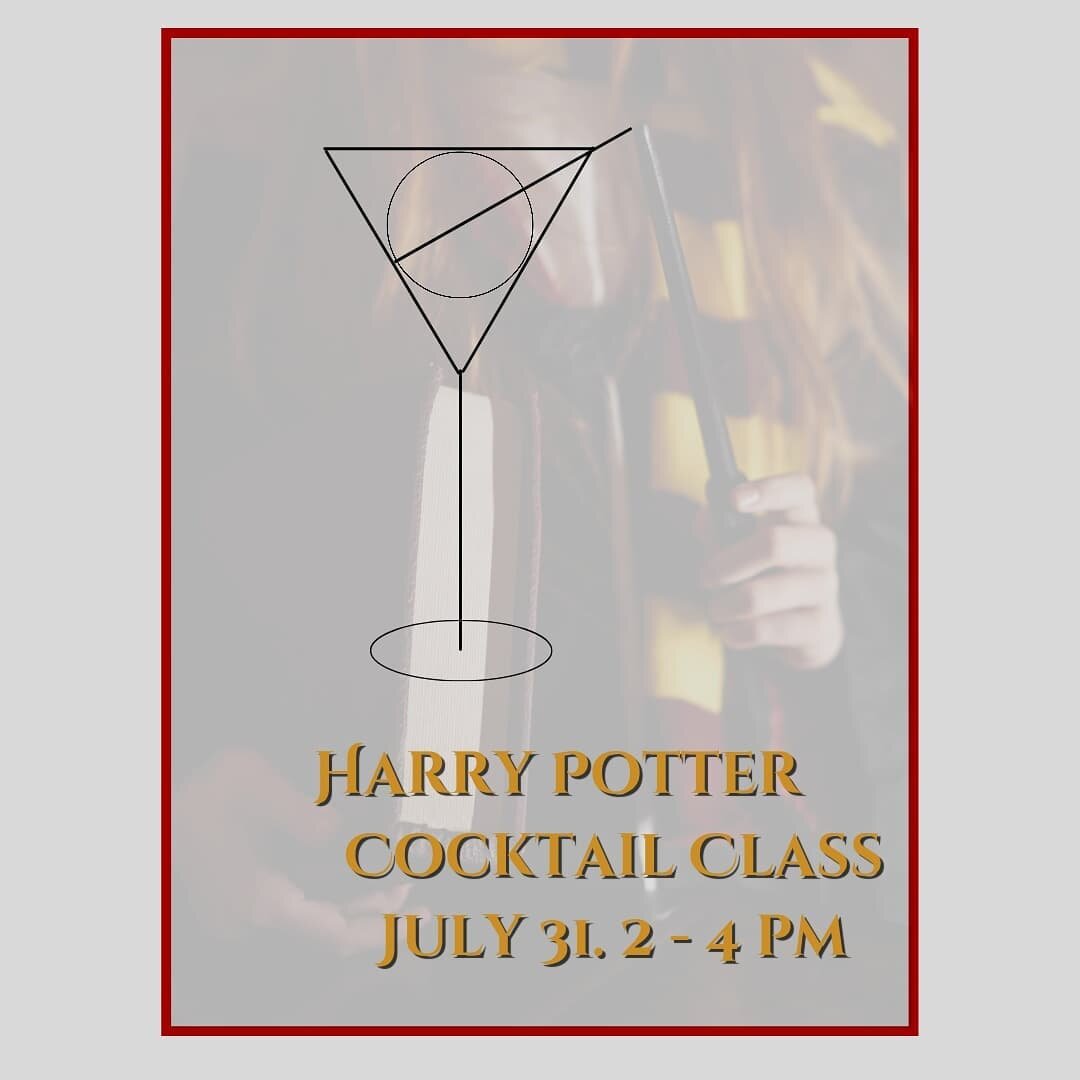 A 2 hour class where you will learn some tips and tricks for cocktail making and make some fun witch CRAFT cocktails. 
A ticket includes cost for class and up to 4 cocktails for per person. 
Link is in bio and tickets are limited!