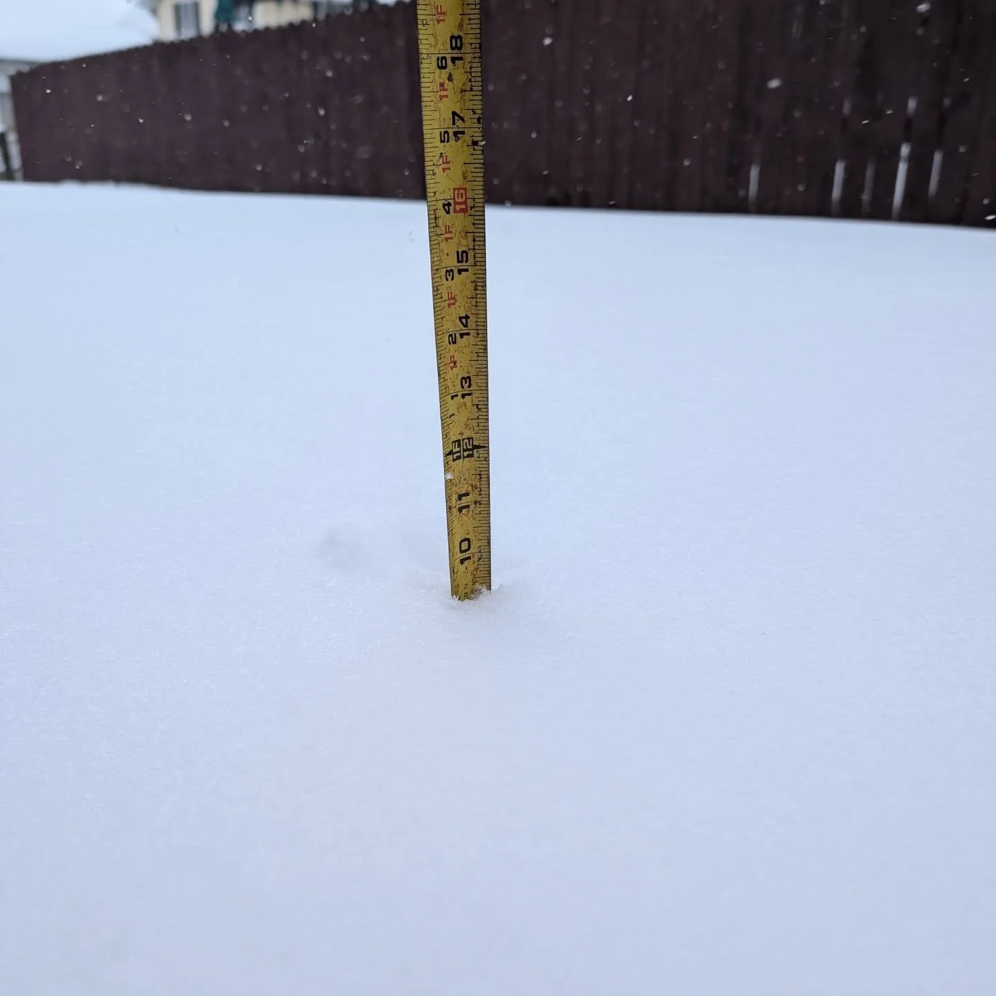 Wellll... We slept in a little and then forgot to post about 4 times because what else are you gonna do today? 

Final snow tally is in ❄️
Forecasts were made.
Congrats to our closest guessers, (we messaged the first guesser of 9.5 from FB and Instag