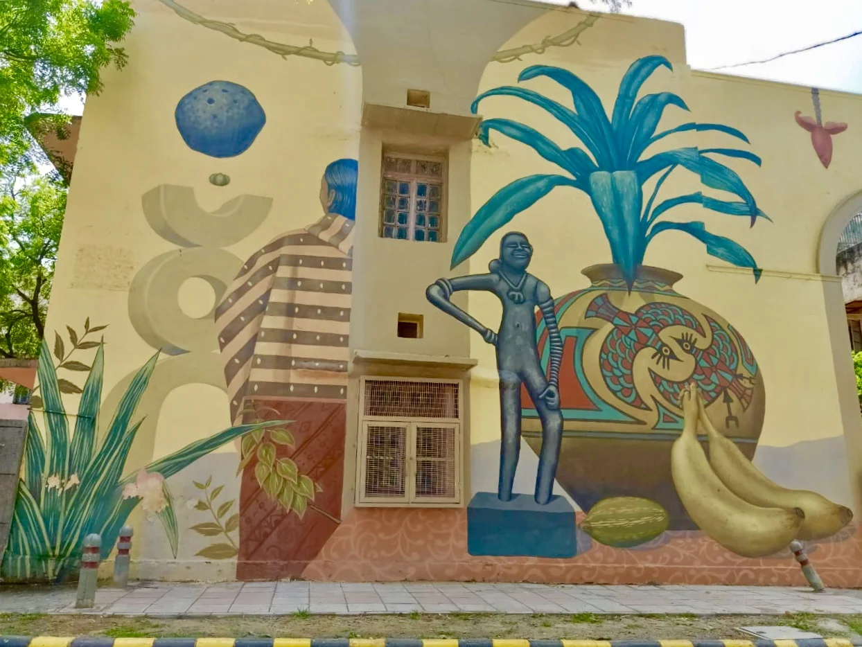 Mural. by artist Aaron Glasson