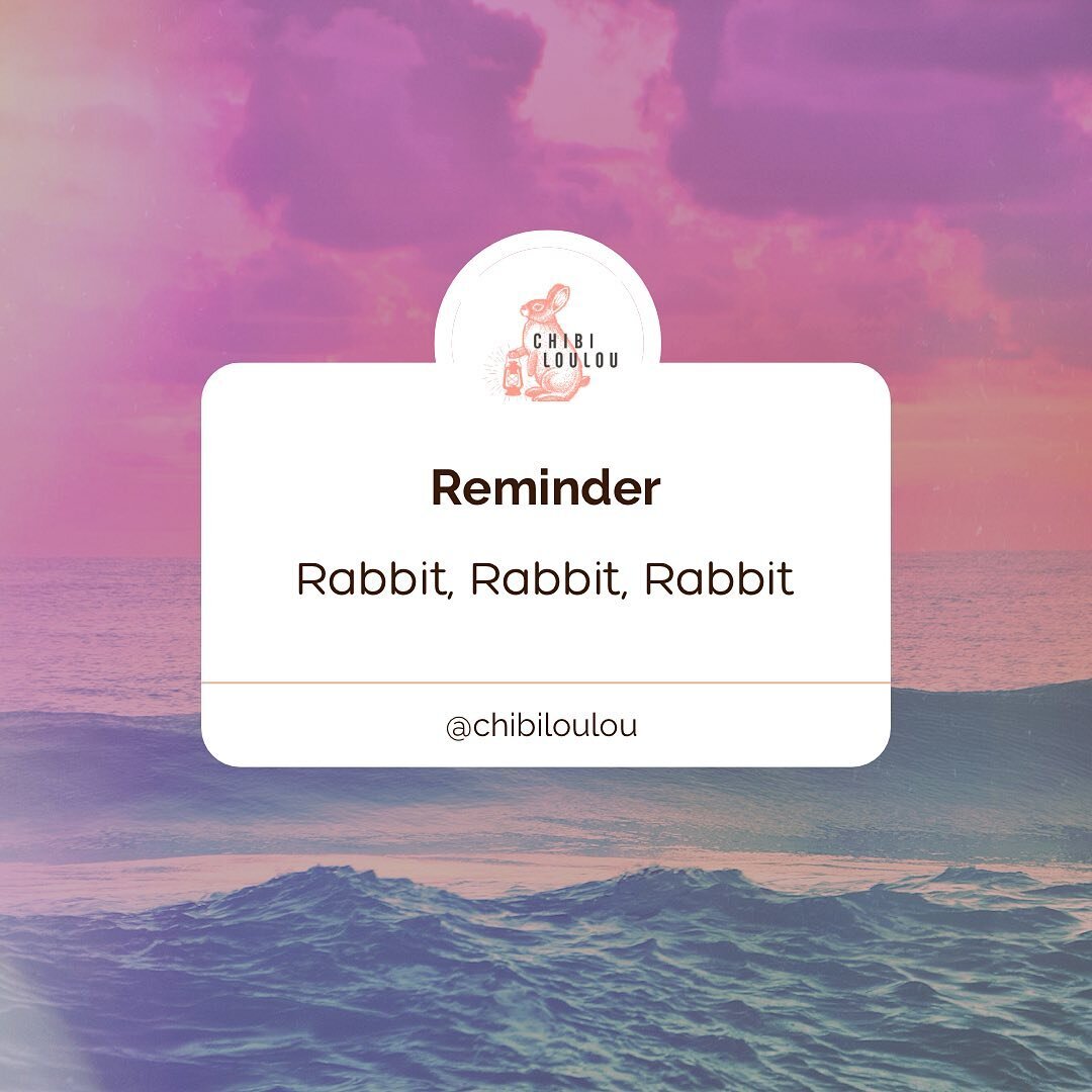 Happy April 1st, Loulous! 💜 Be sure to say &ldquo;rabbit, rabbit, rabbit&rdquo; for good luck this month. 🐇🐇🐇✨ 

Oh and careful out there&hellip; it&rsquo;s also #aprilfools 🫣

#chibiloulou #rabbitrabbitrabbit #april 

***********************
#m