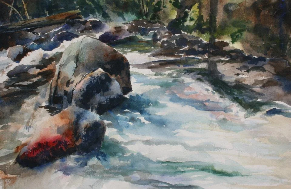 "Colorado Cascade #2" - 14x21 inches - $400