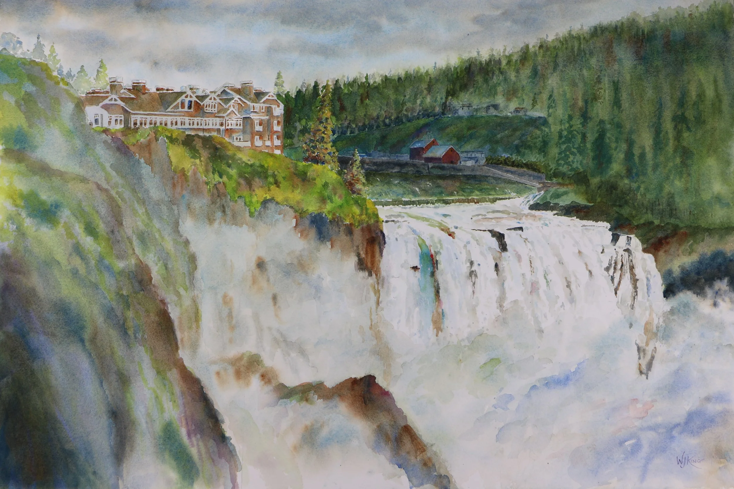 "Snoqualmie Cataract" - 21x29 inches - $500