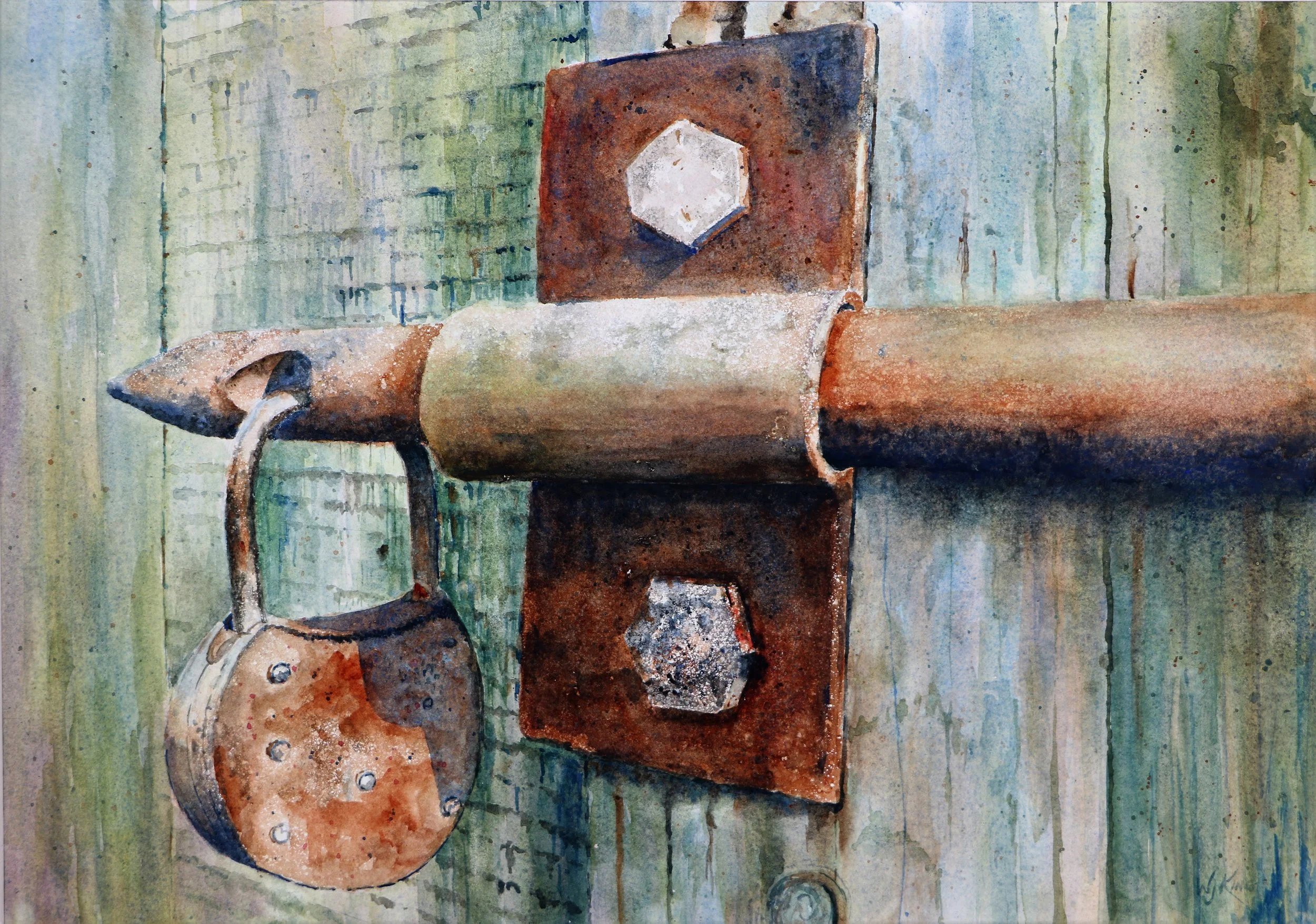 Rustic Security- 14 x 20 inches - $350