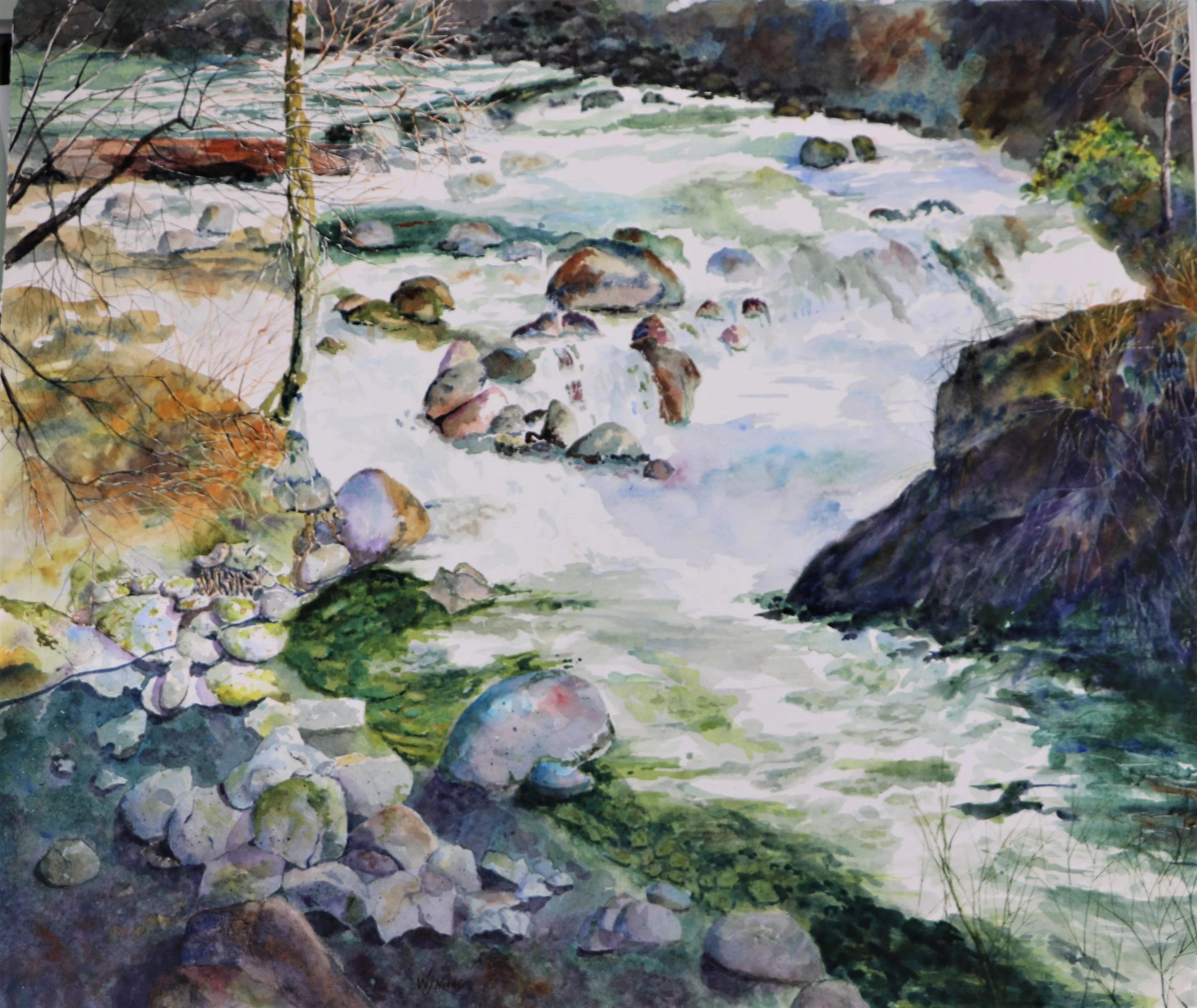 “A River Ran Through It” - 22 x 27 inches - $600