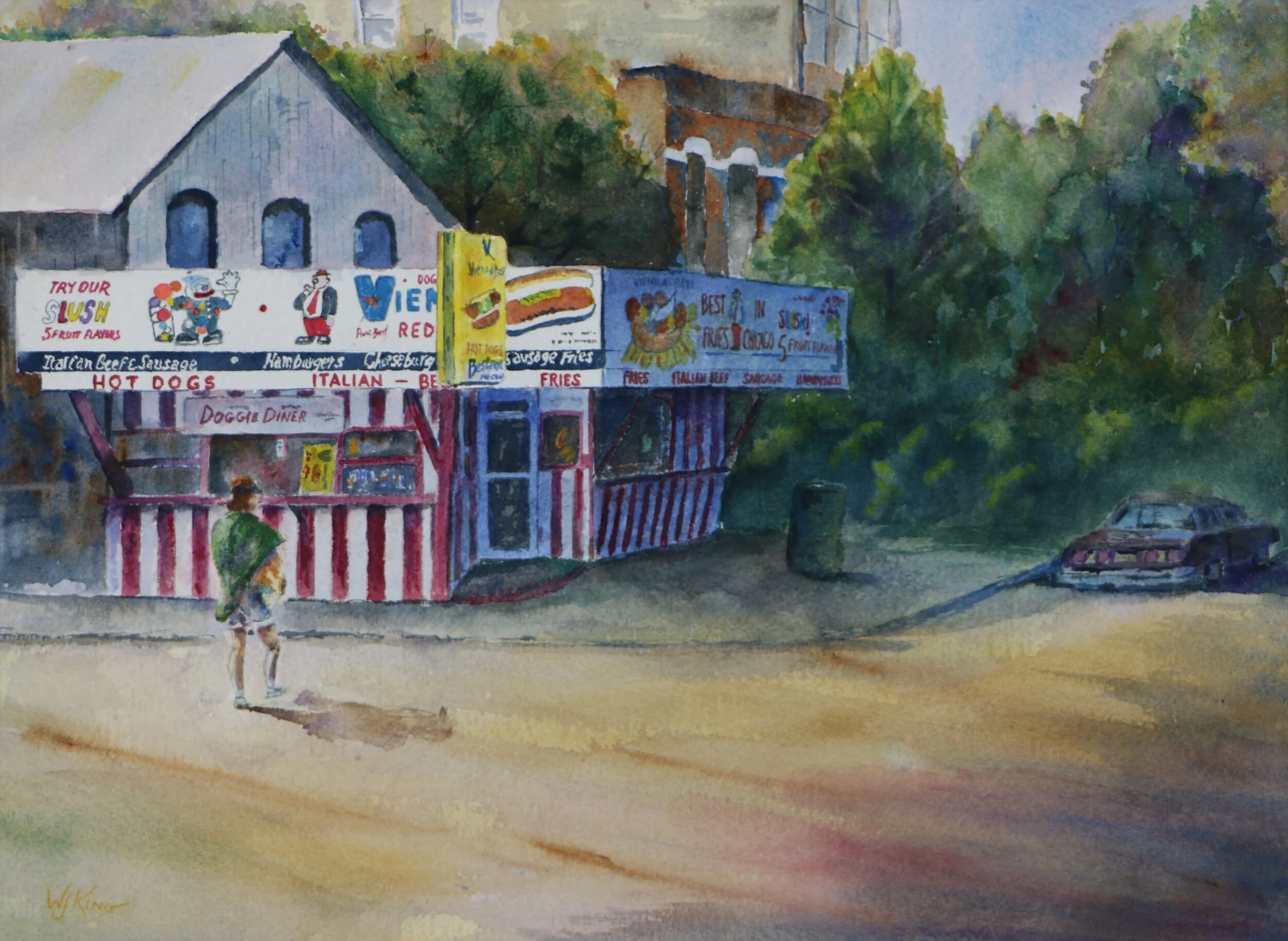 "Doggie Diner" - 14 X 18 inches - $300