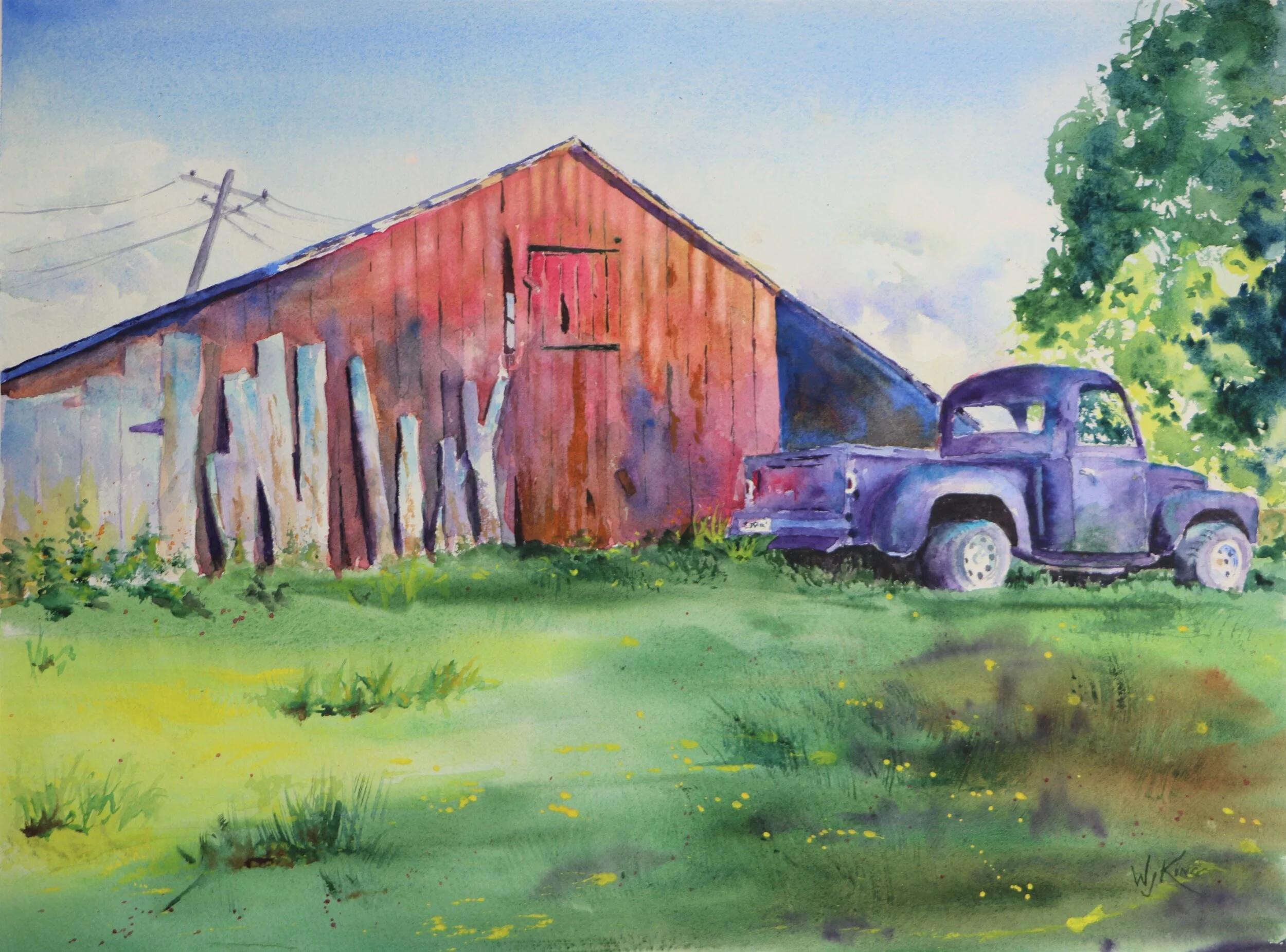 "End of Day" - 14 x 18.5 inches - $300