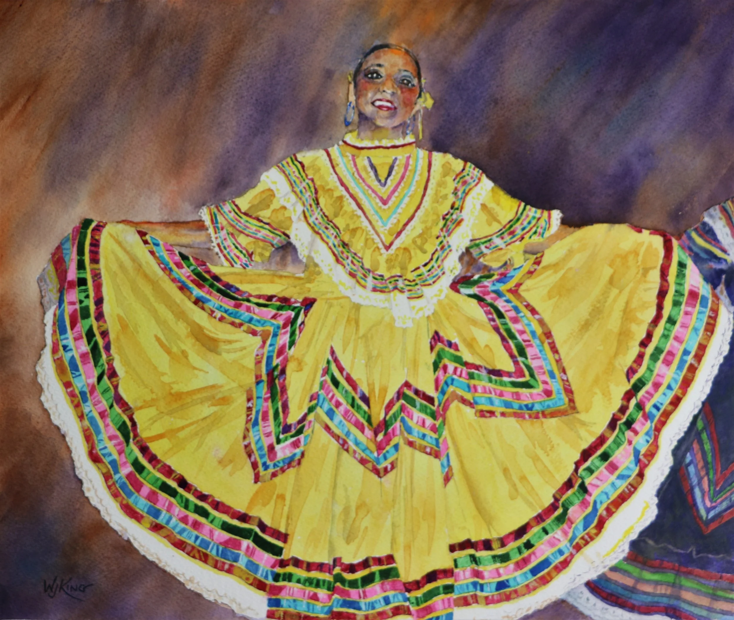 Mexican Dancer - 14" X 17" - $500