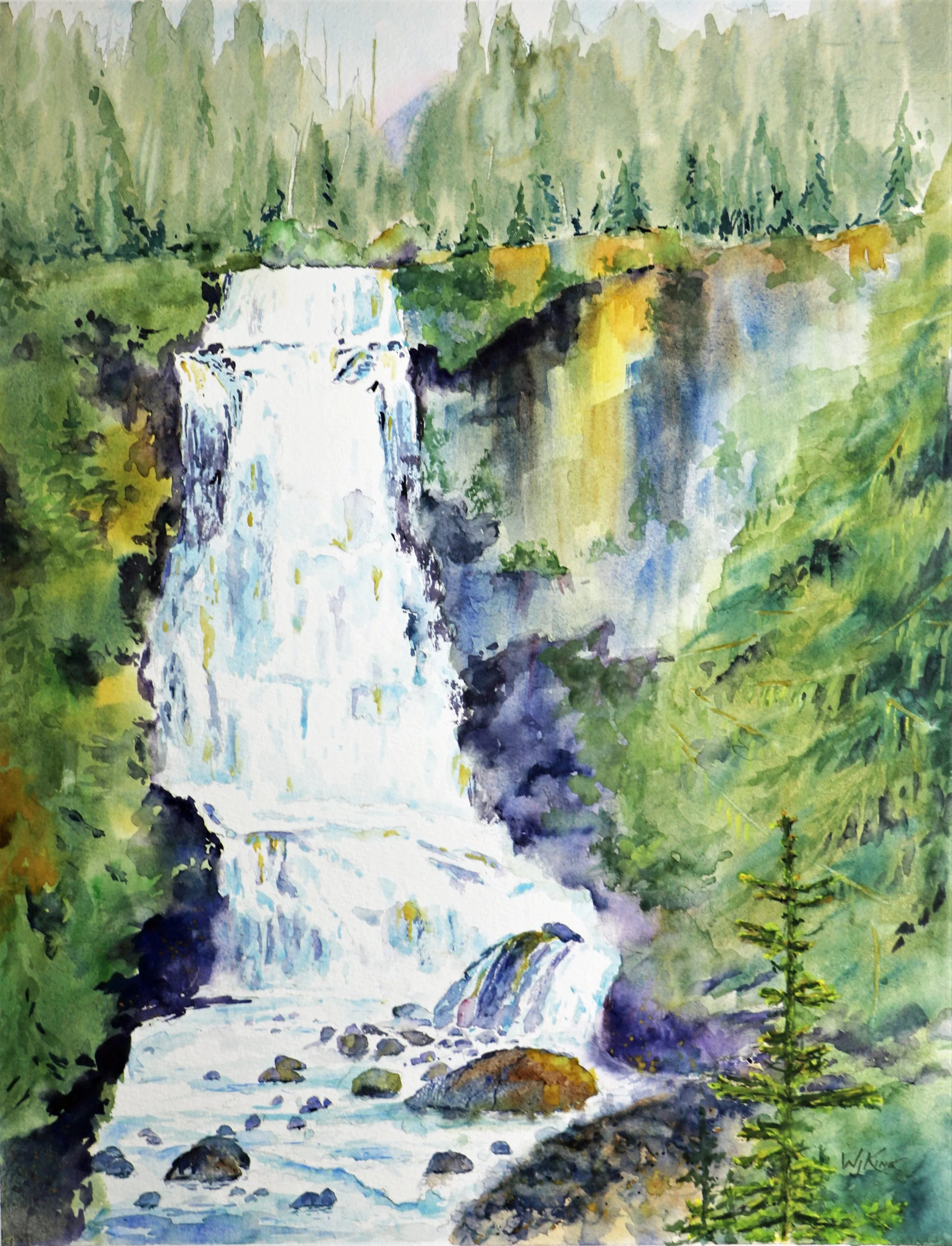 "Alexander Falls" - 14 X 19 inches - $500