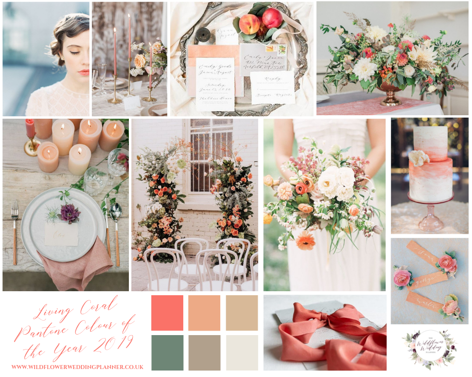 Living Coral Pantone Colour of the Year 2019 Mood Board
