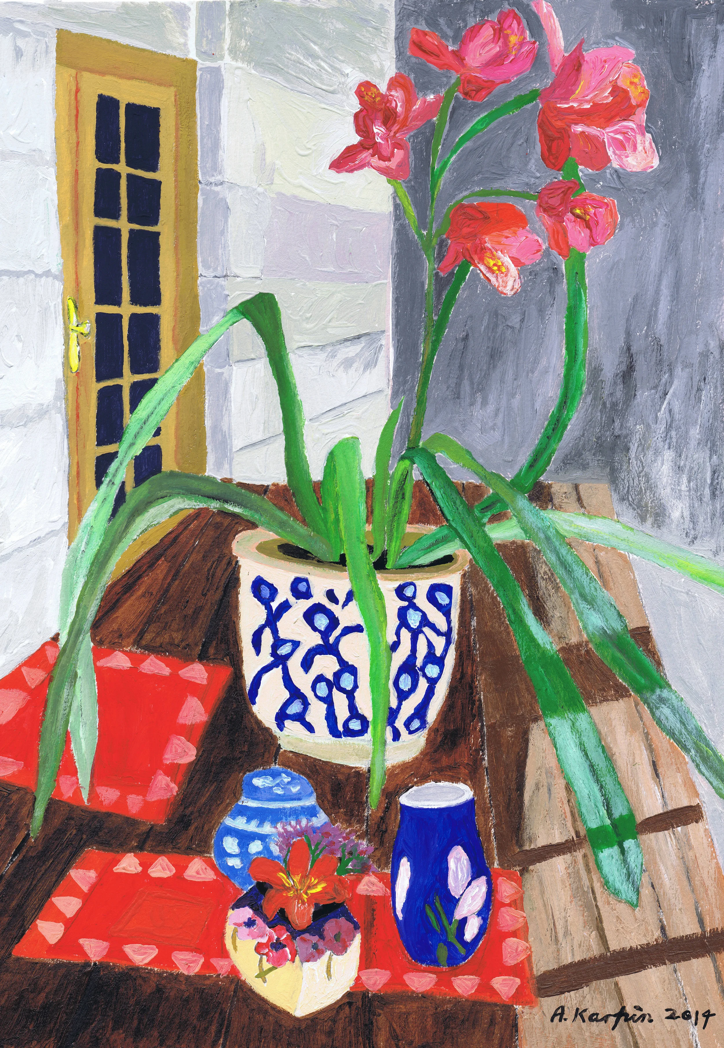 Orchid and Clivia.jpg