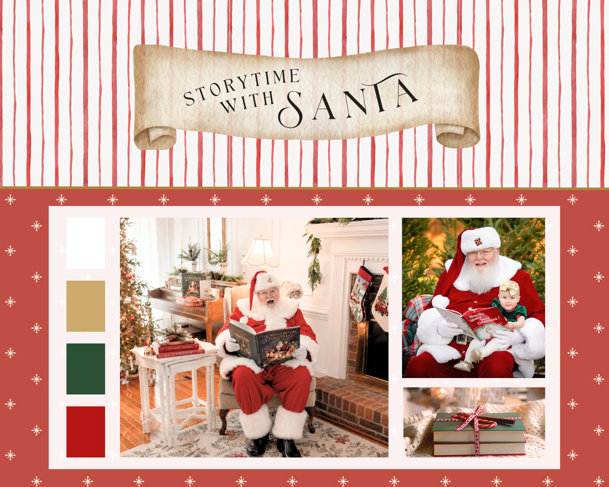 Storytime with Santa Mini Session Event Raleigh NC