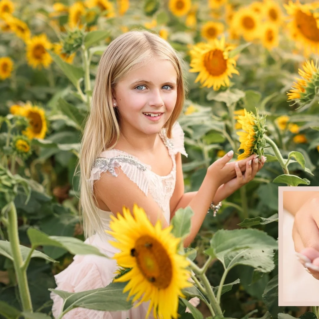 When you show up for sunflowers but you love cows and bugs, we definitely make time for both. 🐄🌻🦗💛

(Safety fence between us and the cows was edited out. The grasshoppers and bumble bees were paid actors.) 

#raleighphotographer #familymoments #n