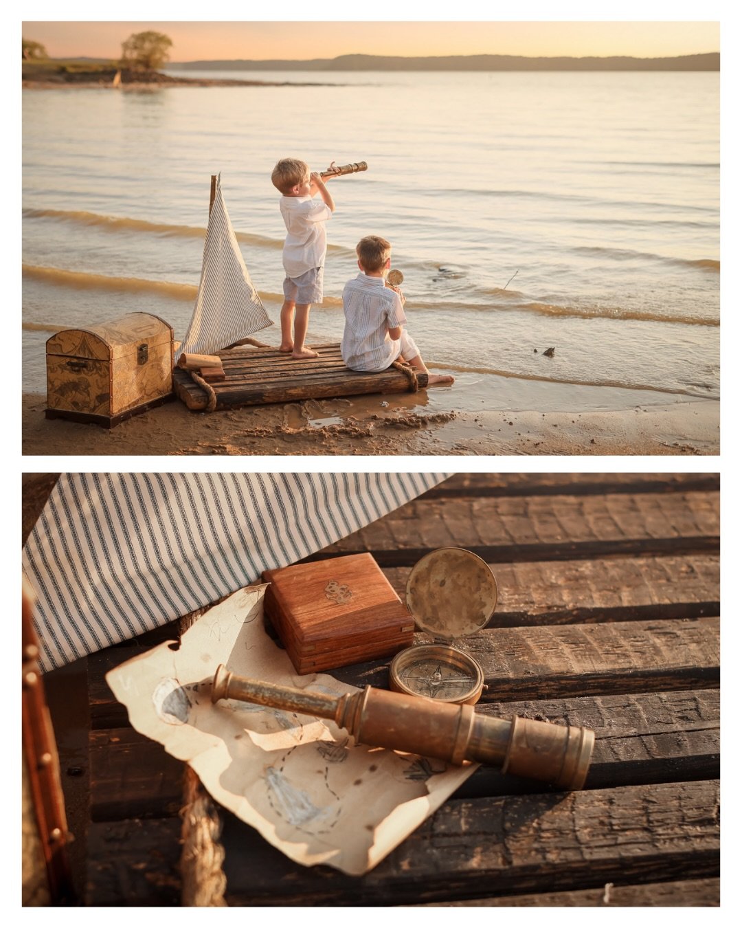 I live to create the kind of adventures we all dreamt of as children. 

Buried treasure and pirate sightings aren&rsquo;t just the backdrops for this experience, but the memories I want these boys to hold onto forever. 🐚⚓⛵

While my photography is a