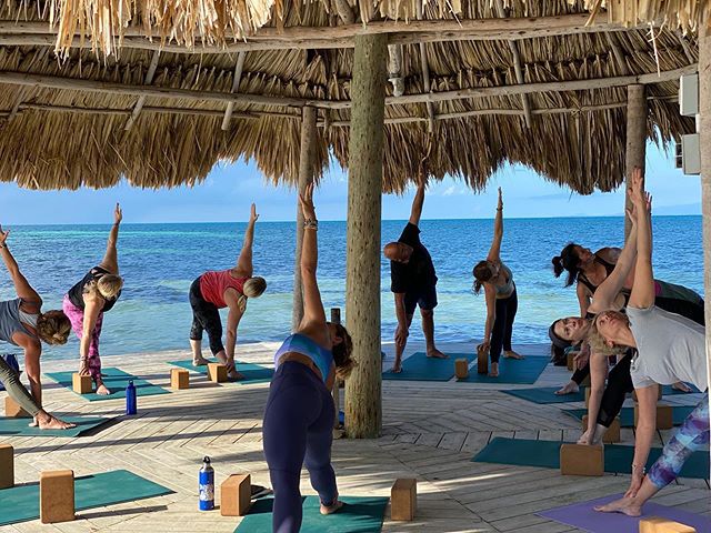 Enjoying our last day of #soultribebelize. This crew really showed up this week. We dug deep, looked at the patterns that keep us from finding inner peace (in yoga they&rsquo;re called Samskaras), started to write new stories that serve us better, cr