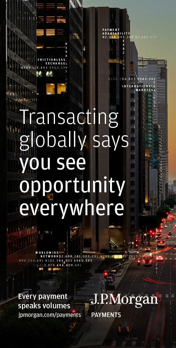  Client: JP Morgan Photographer: Mike Schwartz Studio: Decoded x MediaMonks 